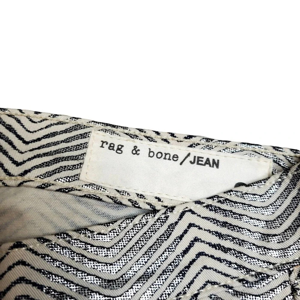 Rag & Bone The Legging Metallic Zebra Print Pants - image 4